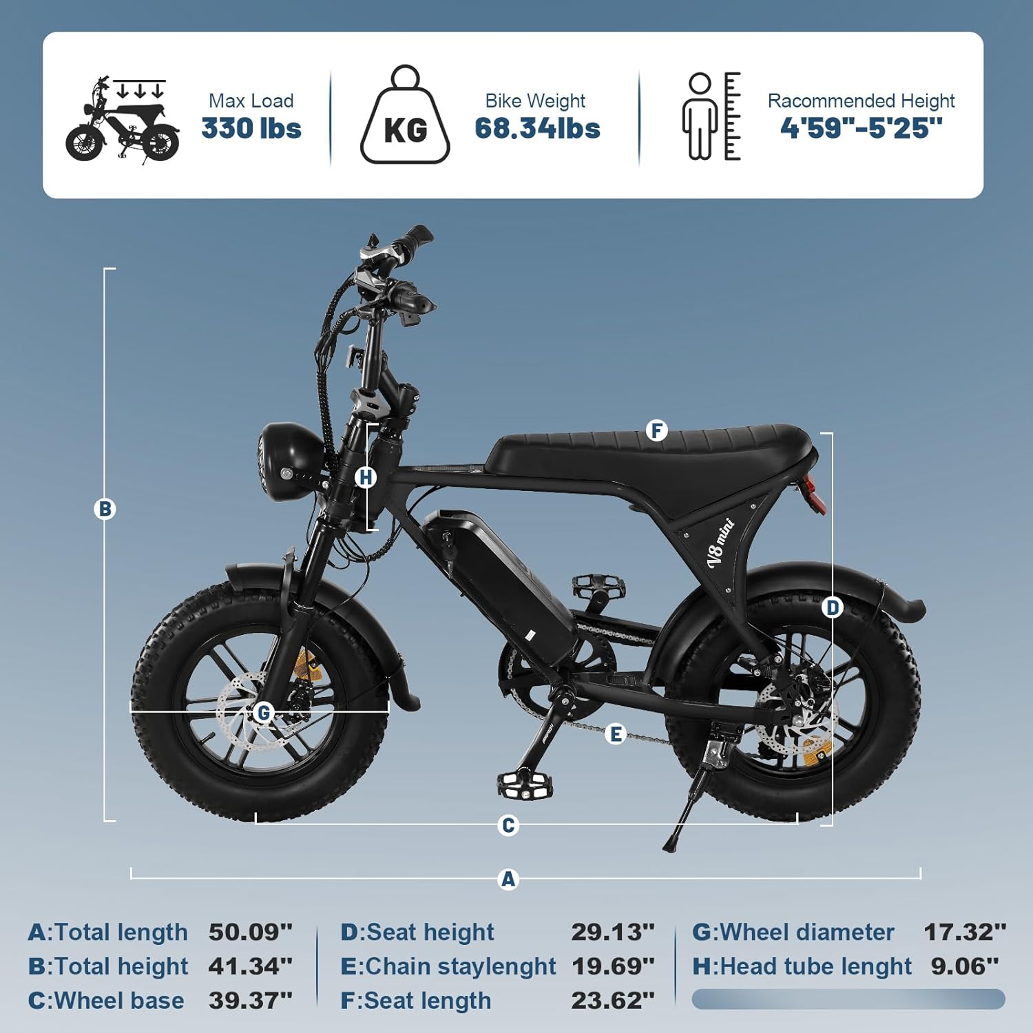OUXI V8 Mini Electric Bike