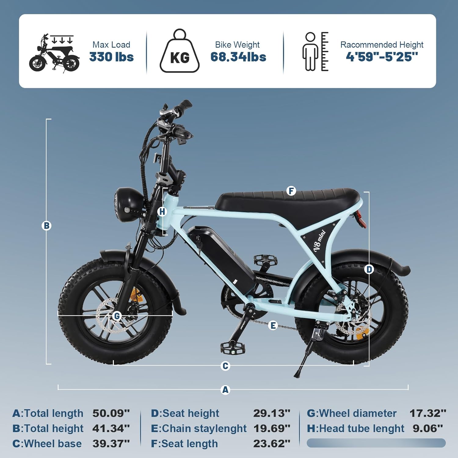 OUXI V8 Mini Electric Bike